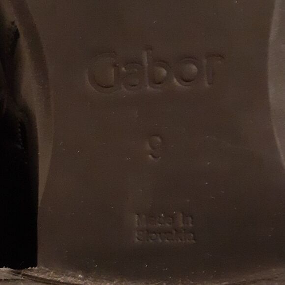 Gabor Astoria Knee High Leather Buckle Boots Black - Picture 5 of 12